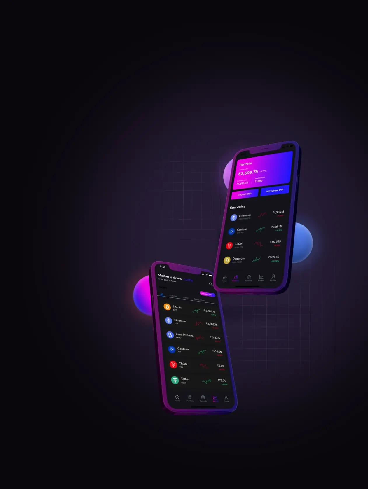 Bitcore 360 - Elige "Registrar" o "Inscribirse" para comenzar.